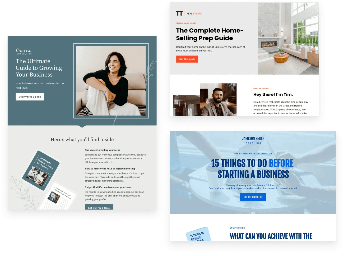 lead capture landing page templates for email list growth