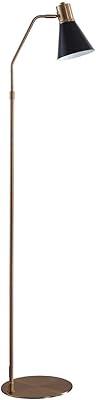 SAFAVIEH FLL4042A Lighting Collection Grania Gold and Black 60-inch Floor Lamp, H