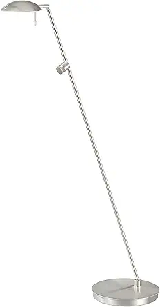 Holtkoetter 6470 SN Bernie Turbo Series Energy-Saver Floor Lamp, Satin Nickel