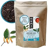 Numi Organic Aged Earl Grey Tea, 16 Ounce Pouch, Loose Leaf Black Tea With Bergamot, Brews 200 Cups (Packaging May Vary)