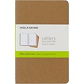 Moleskine Cahier Journal, Soft Cover, Large (5" x 8.25") Ruled/Lined, Black, 80 Pages (Set of 3)