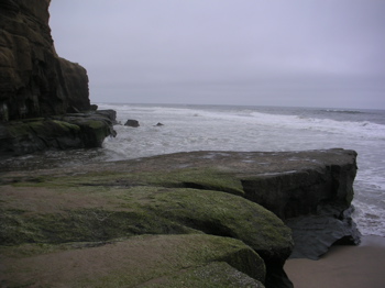 Pomponio State Beach Rock Formations