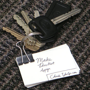 Hipster PDA Keychain