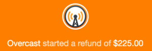 Overcast Advertising Refund