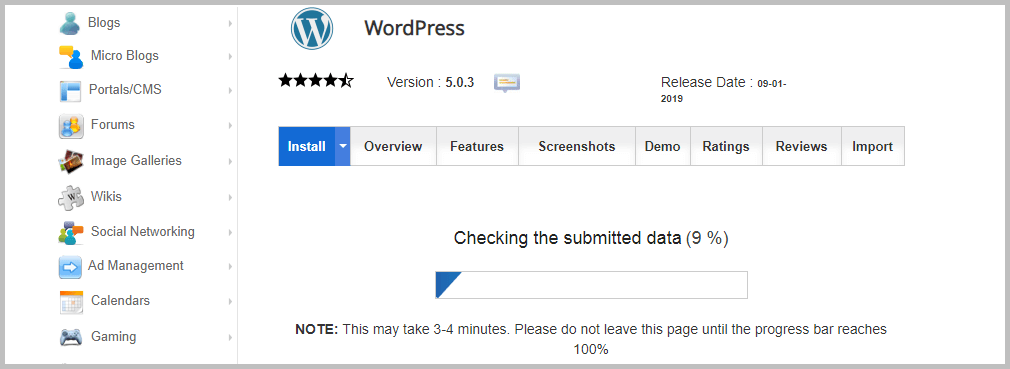 Installing WordPress using Softacolous Installing WordPress using Softacolous