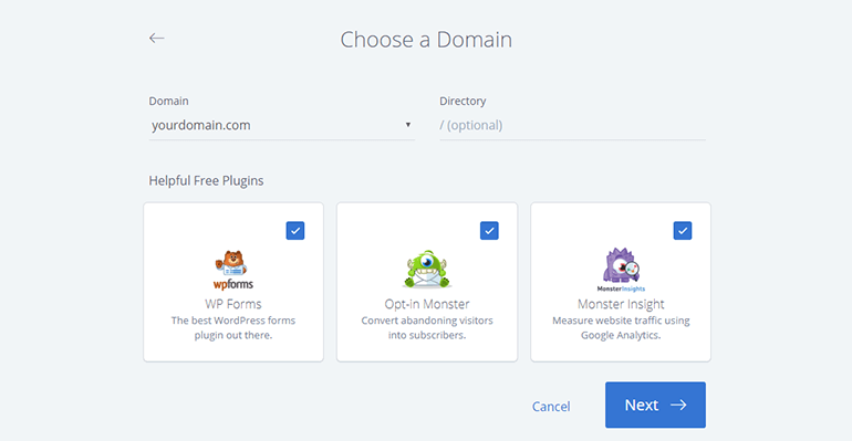 Bluehost WordPress Installer 2nd Bluehost WordPress Installer 2nd Page