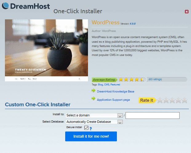 Dreamhost one click Installer How to Install WordPress on Dreamhost one-click Installer
