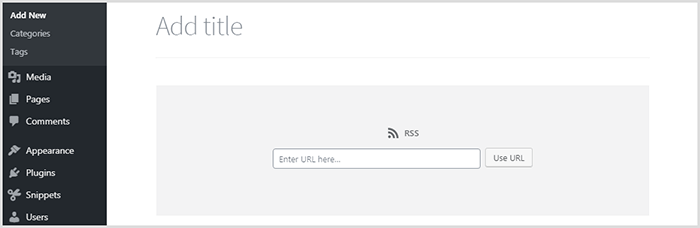 WordPress RSS Block WordPress RSS Block