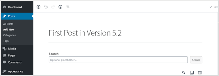 WordPress Search Block WordPress Search Block