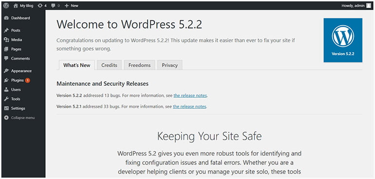 WordPress Update Welcome WordPress Update Welcome