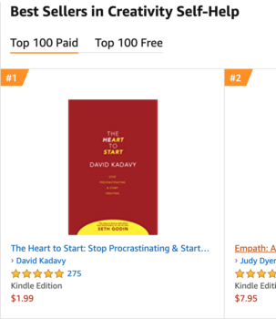 bookbub featured deal results #1 self help creativity