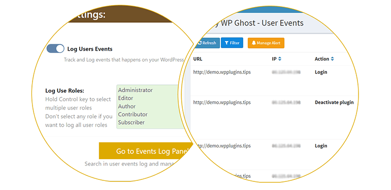hide my wp ghost review log events1 hide my wp ghost review log events1
