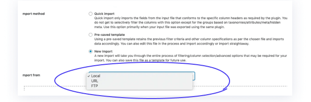 webtoffee import export pro multiple options