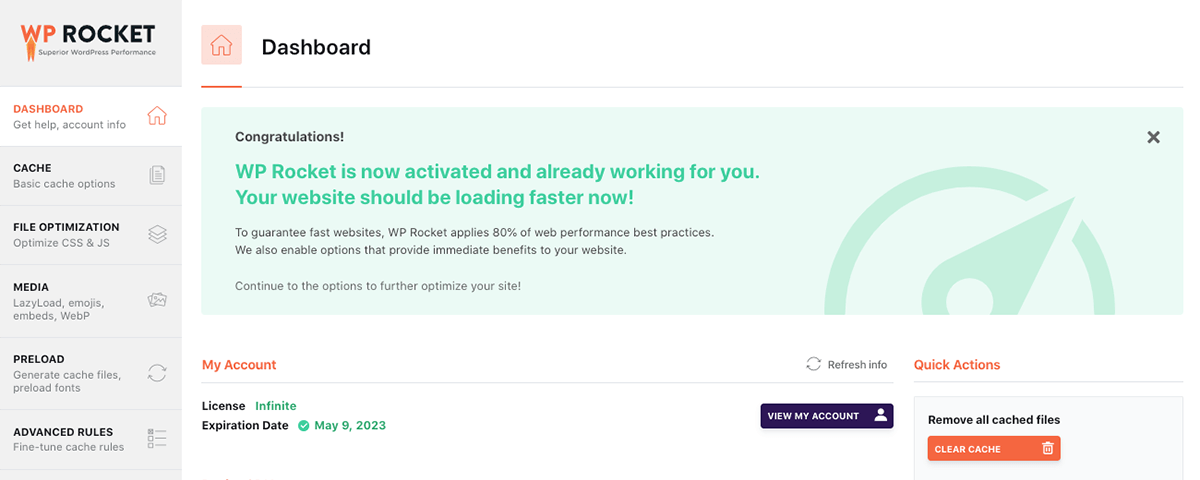 WP-Rocket-Dashboard