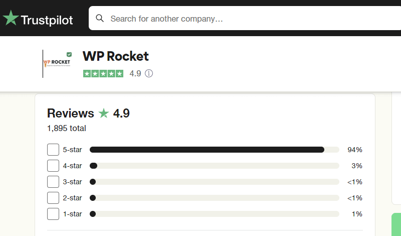WP Rocket Reviews on Trustpilot