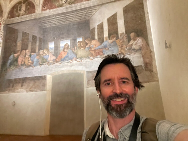 David visiting the Last Supper