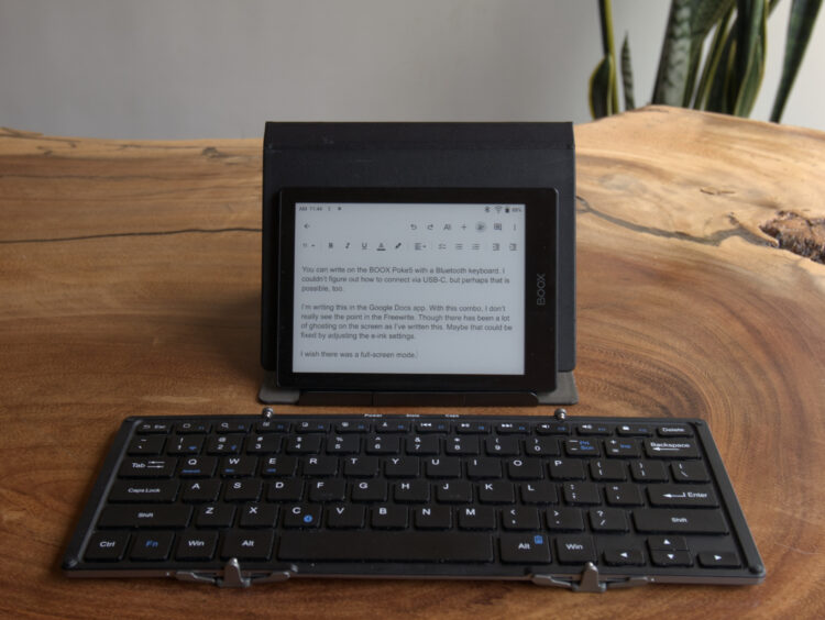 boox poke5 bluetooth keyboard freewrite alternative